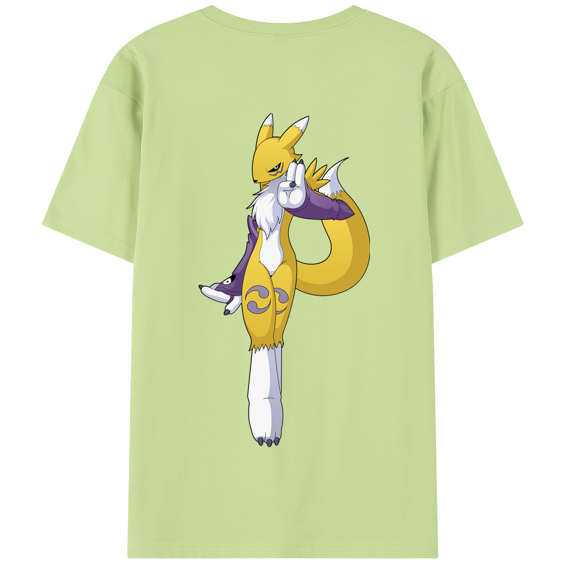 （画像用） Digimon デジタルモンスター/デジモン 綿100％半袖Tシャツ（背面プリント）